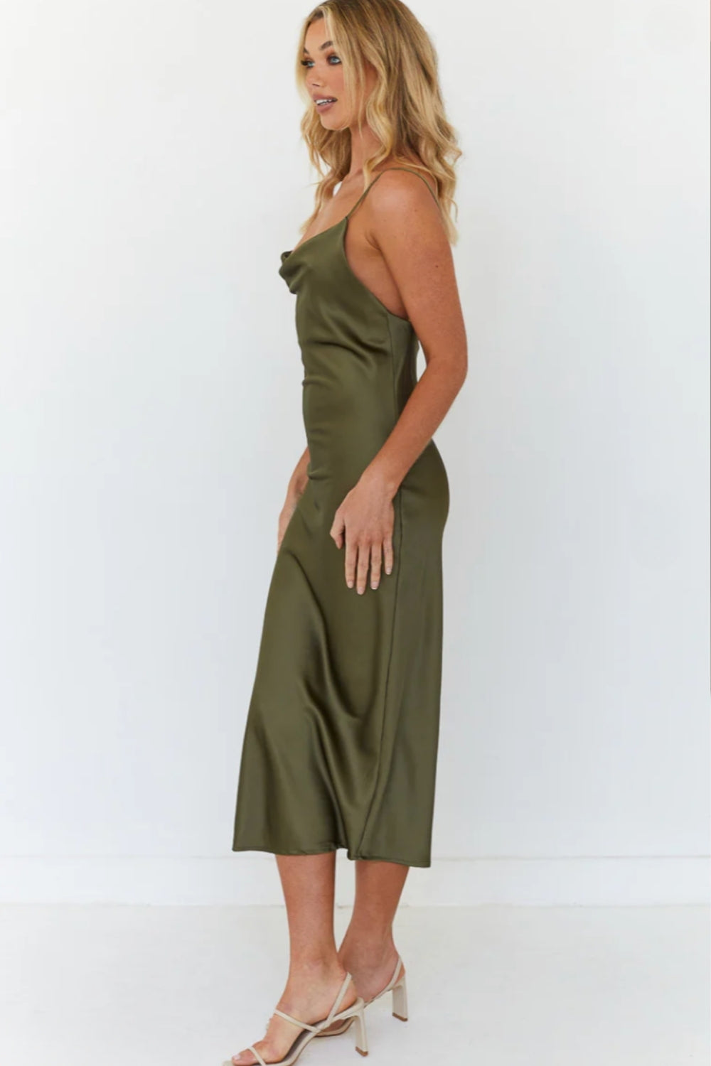 Vestido Satin Oliva