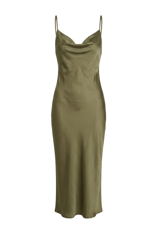 Vestido Satin Oliva